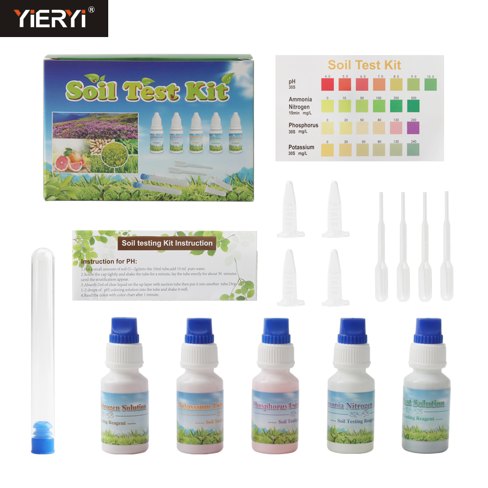 Marine Aquarium Water Test Kit - 이에이리 4-in-1 토양 테스트 키트 pH