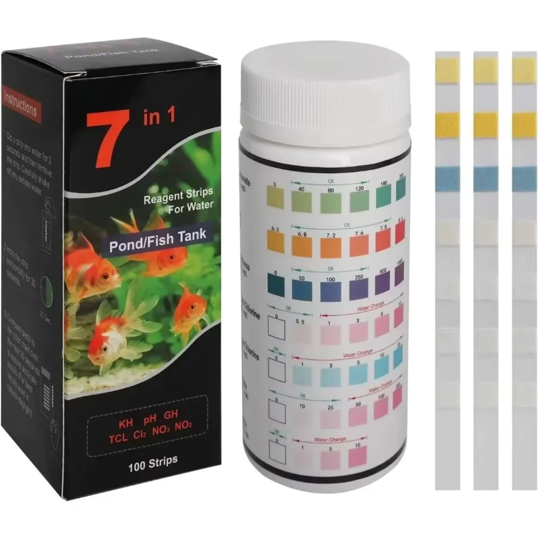 Marine Aquarium Water Test Kit - 7-in-1 수족관 담수 pH 테스트 스트립