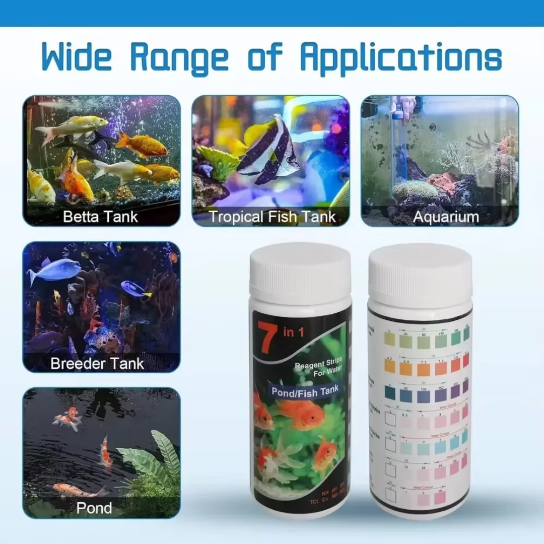 7-in-1 수족관 담수 pH 테스트 스트립 키트 -  - Marine Aquarium Water Test Kit 리뷰 및 가격