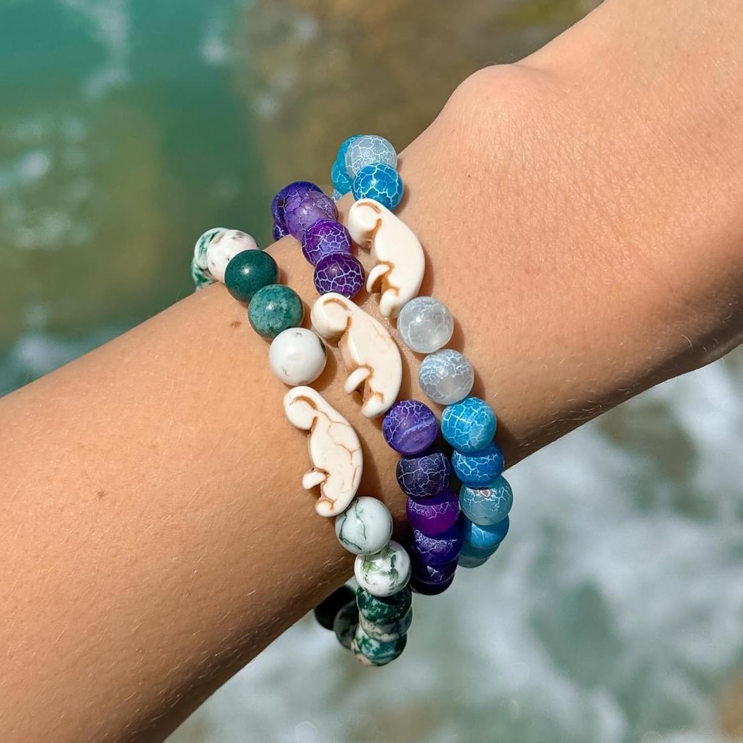 Fahlo 드리프트 해우 추적 팔찌 탄성은 클리어 워터 - Aquarium Marine Clearwater 리뷰 및 가격