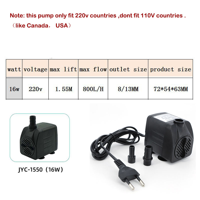 AC 220V 16W 25W 수중 워터 펌프 라이트 수 - Marine Aquarium Equipment 리뷰 및 가격