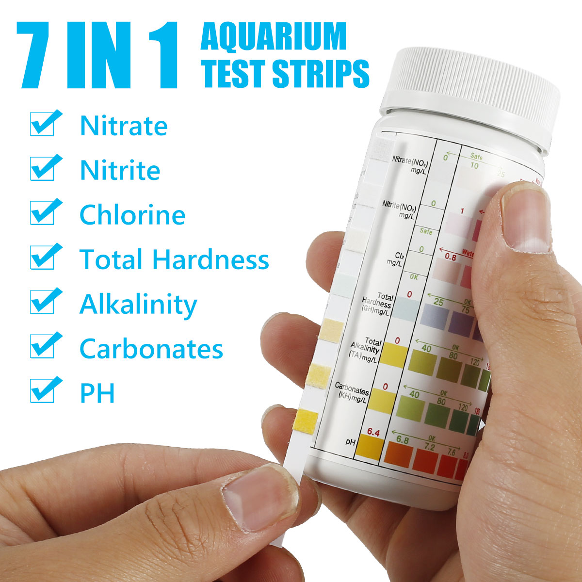 수족관 테스트 스트립, 5/6/7 in 1 어항 테스트 - Marine Aquarium Water Test Kit 리뷰 및 가격