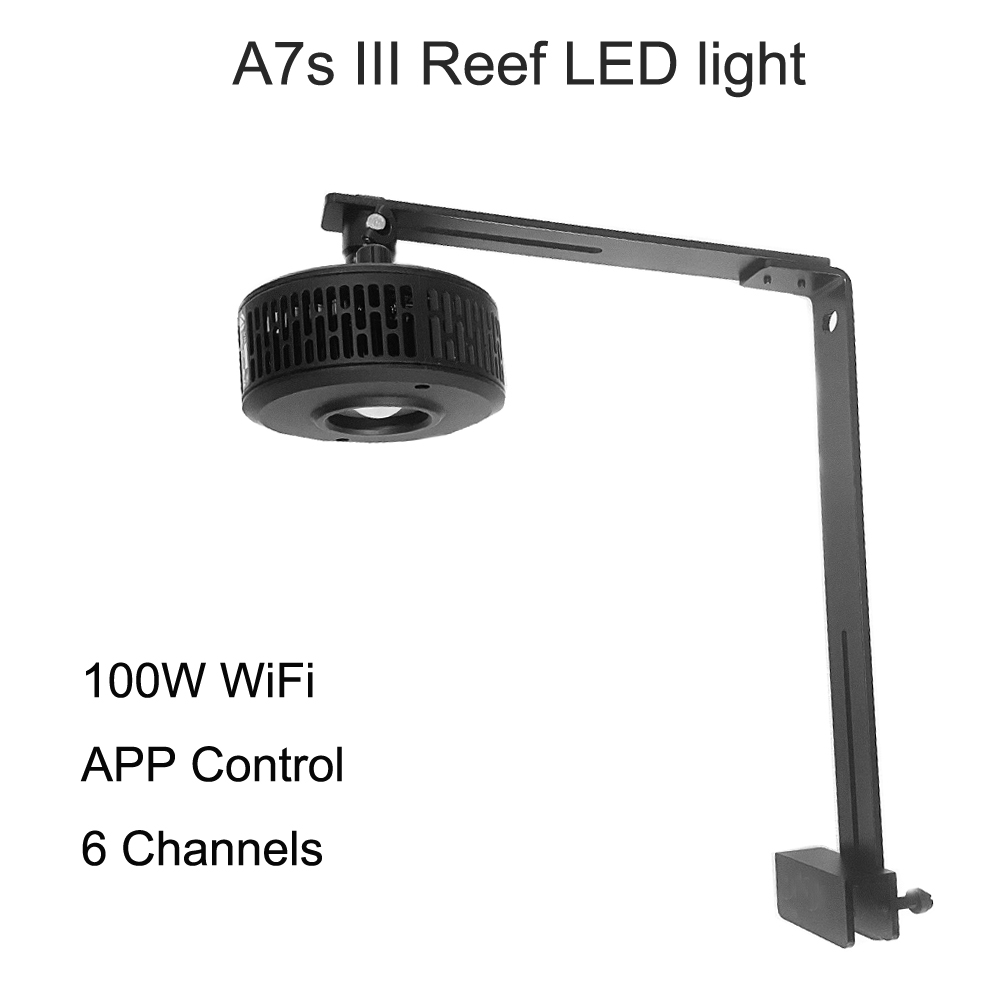 A7s III 스마트 풀 스펙트럼 100W 와이파이 앱 - Aquarium Marine Fishes 리뷰 및 가격